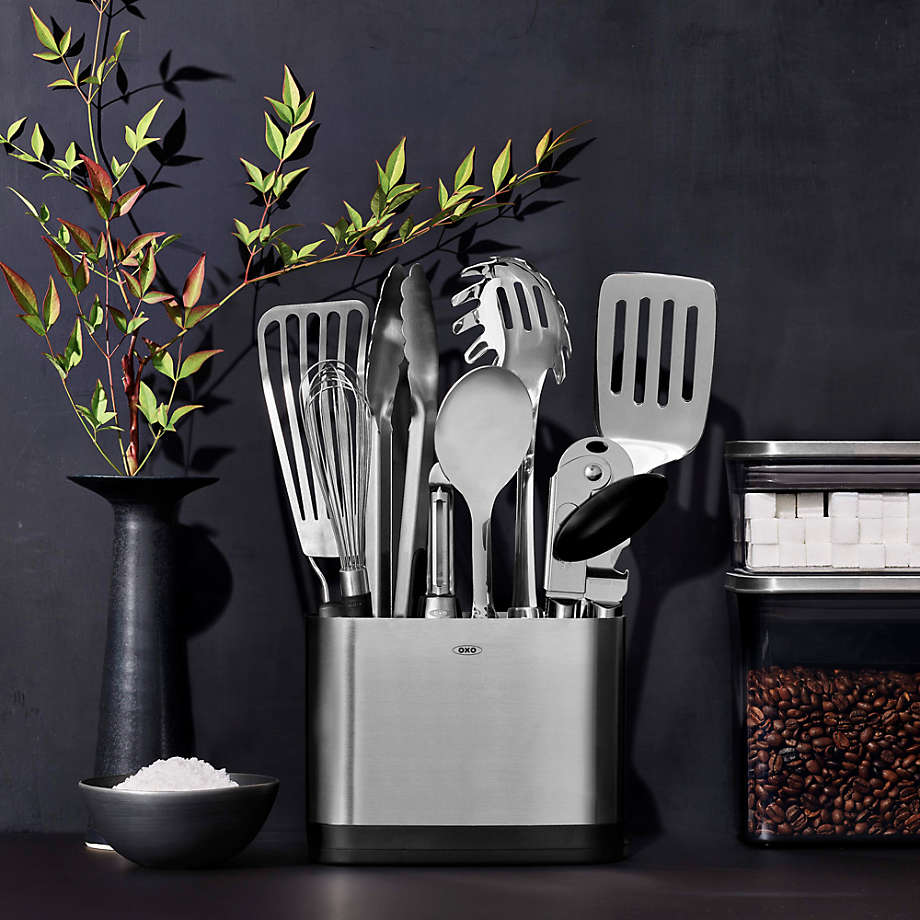 Steel 15-Piece Utensil Set (Perfect New Home Gift)