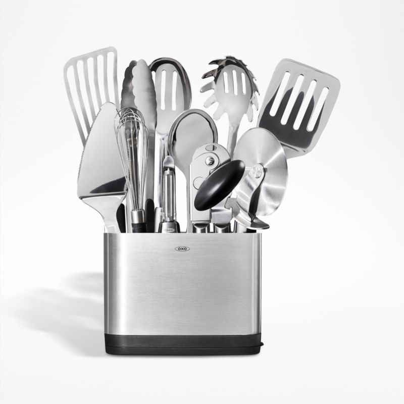 OXO Good Grips 6-Piece Kitchen Utensils Set with Holder + Reviews