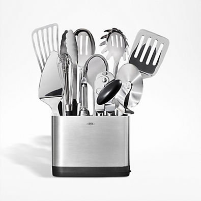 View OXO ® Steel 15-Piece Stainless Steel Utensil Set details
