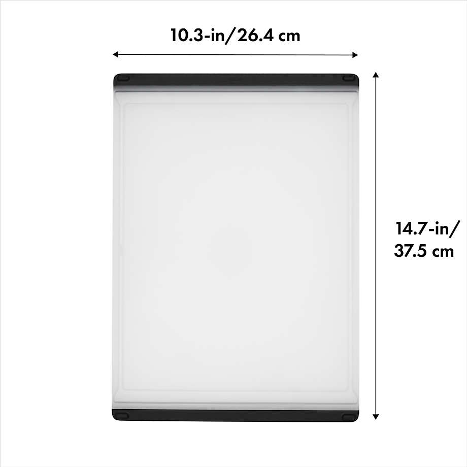 OXO 11272700 Good Grips 12 7/8 x 9 x 3/8 Double-Sided White  Polypropylene Cutting Board