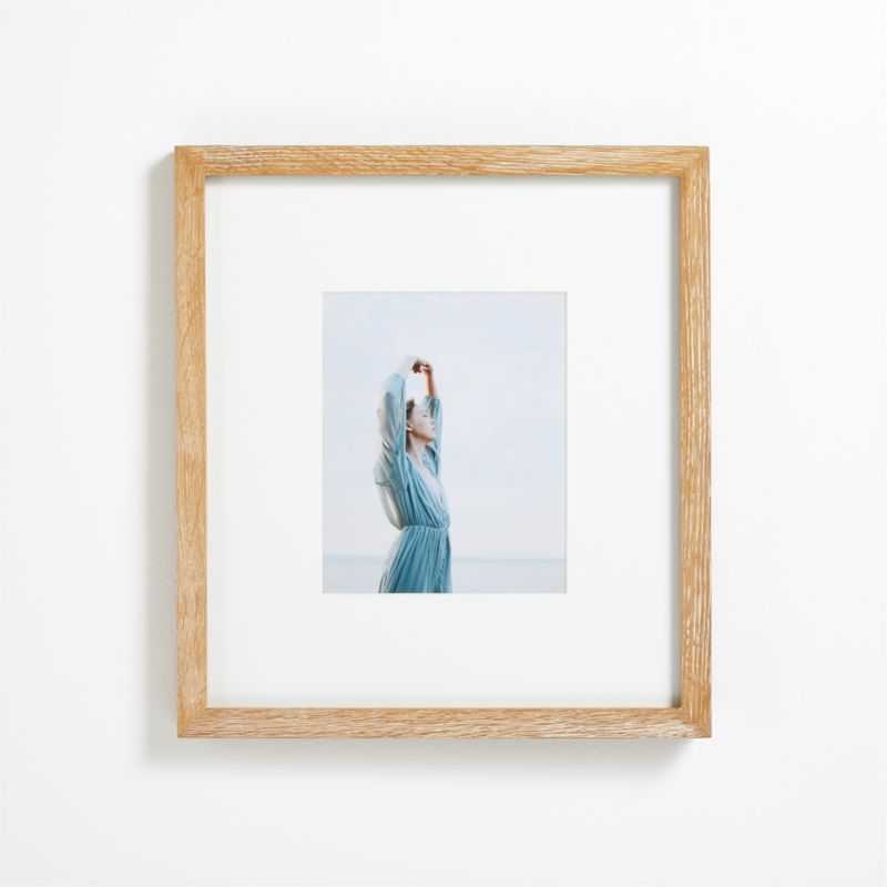 Light Oak Wood 8x10 Wall Photo Picture Frame + Reviews | Crate & Barrel
