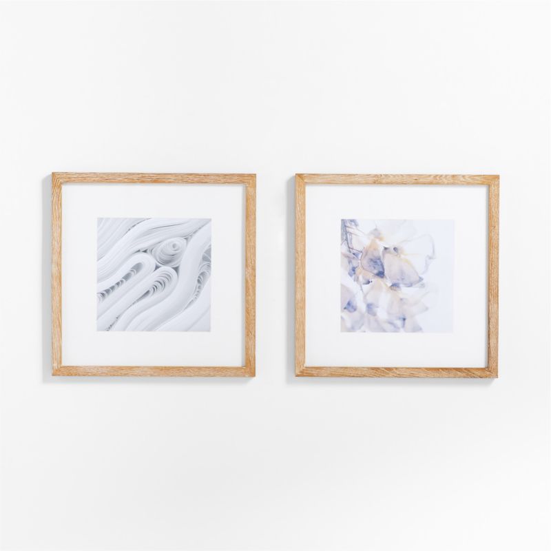 2-Piece Light Oak Wood 11x11 Gallery Wall Frame Set - image 0 of 3