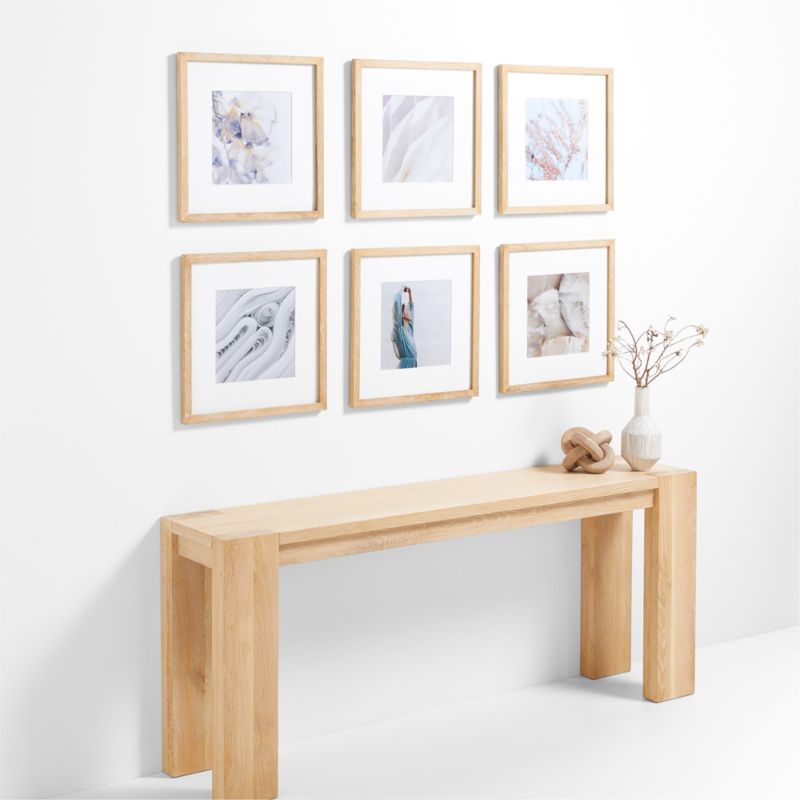 Piece Light Oak Wood 11x11 Gallery Wall Frame Set