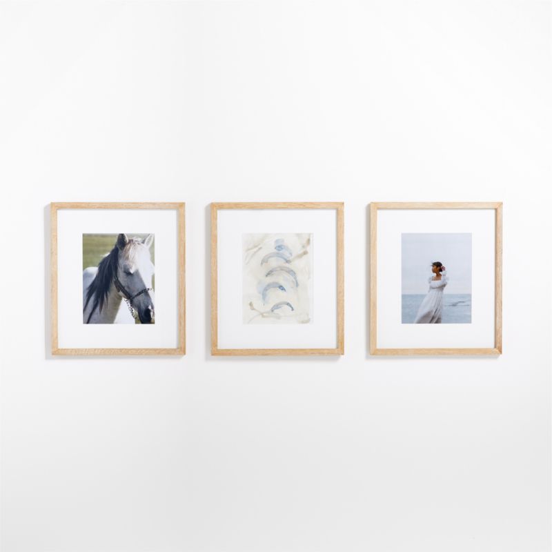 4-Piece Light Oak Wood Gallery Wall Picture Frame Set + Reviews