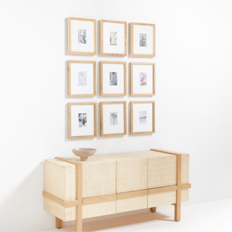 9-Piece Light Oak Wood 4x6 Gallery Wall Frame Set - image 1 of 3