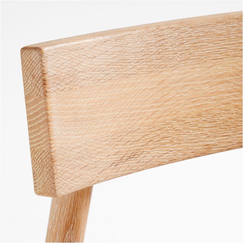 Oaklynn Cerused Natural Oak Wood Counter Stool