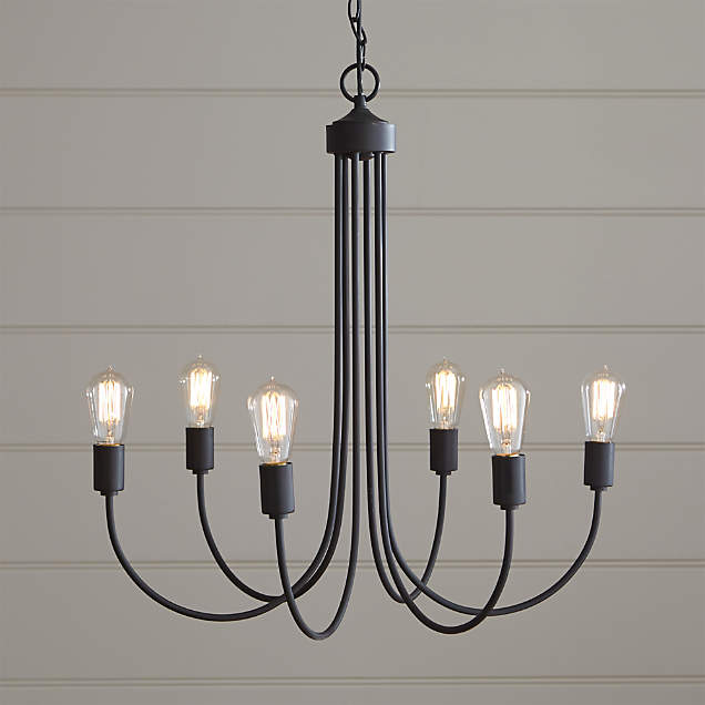 Clive Large Brass Chandelier Light + Reviews Crate & Barrel Canada