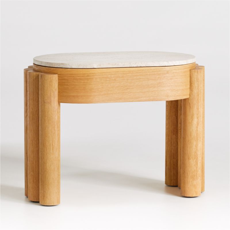 Oasis Oval Wood End Table