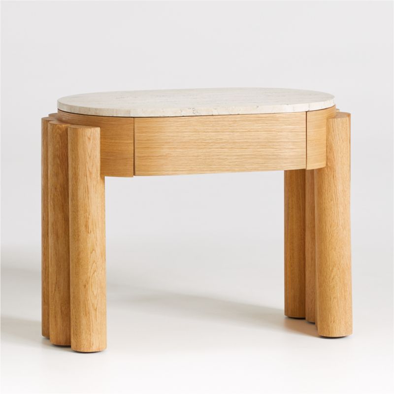 Oasis Oval Wood End Table