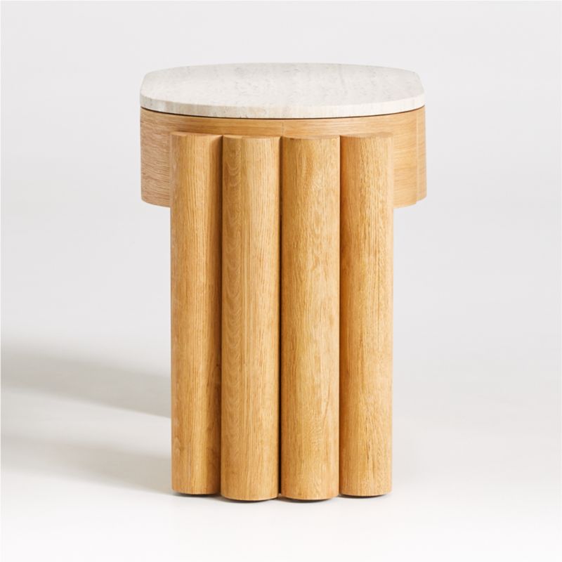 Oasis Oval Wood End Table