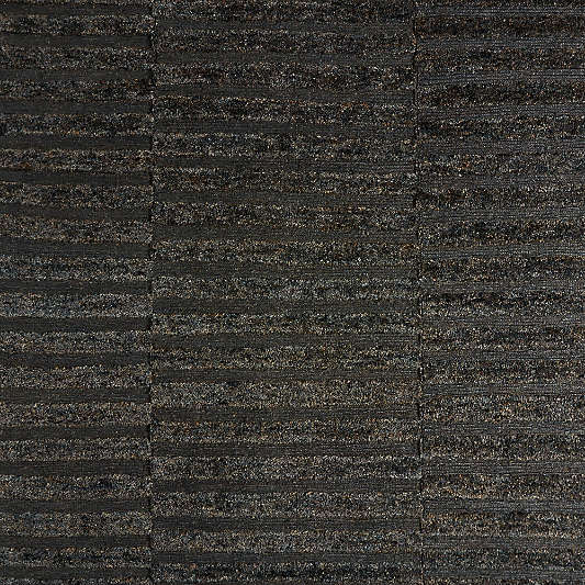 Oaxaca Jute Hand-Knotted Black Rug Swatch 12"x18"