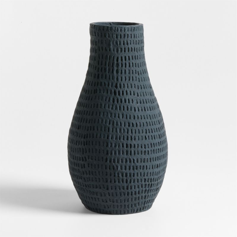 Oaxaca Tall Black Cotton Mache Vase 16" - image 3 of 5