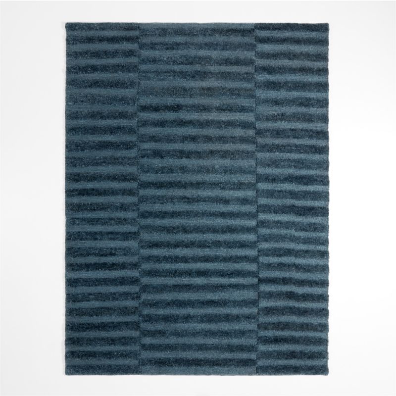 Oaxaca Jute Hand-Knotted Navy Blue Area Rug 10'x14' - image 2 of 5