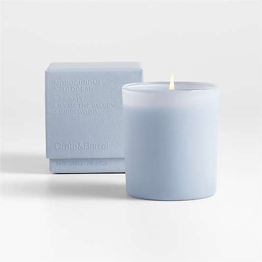 Monochrome No. 10 Ocean 1-Wick Candle - Sea Salt, Lily of the Valley and Driftwood