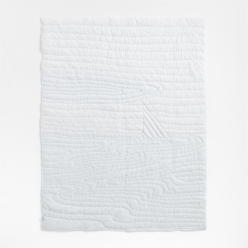 Ocean Dreams Embroidered Hand-Quilted Cotton Kids Twin Quilt - image 9 of 12