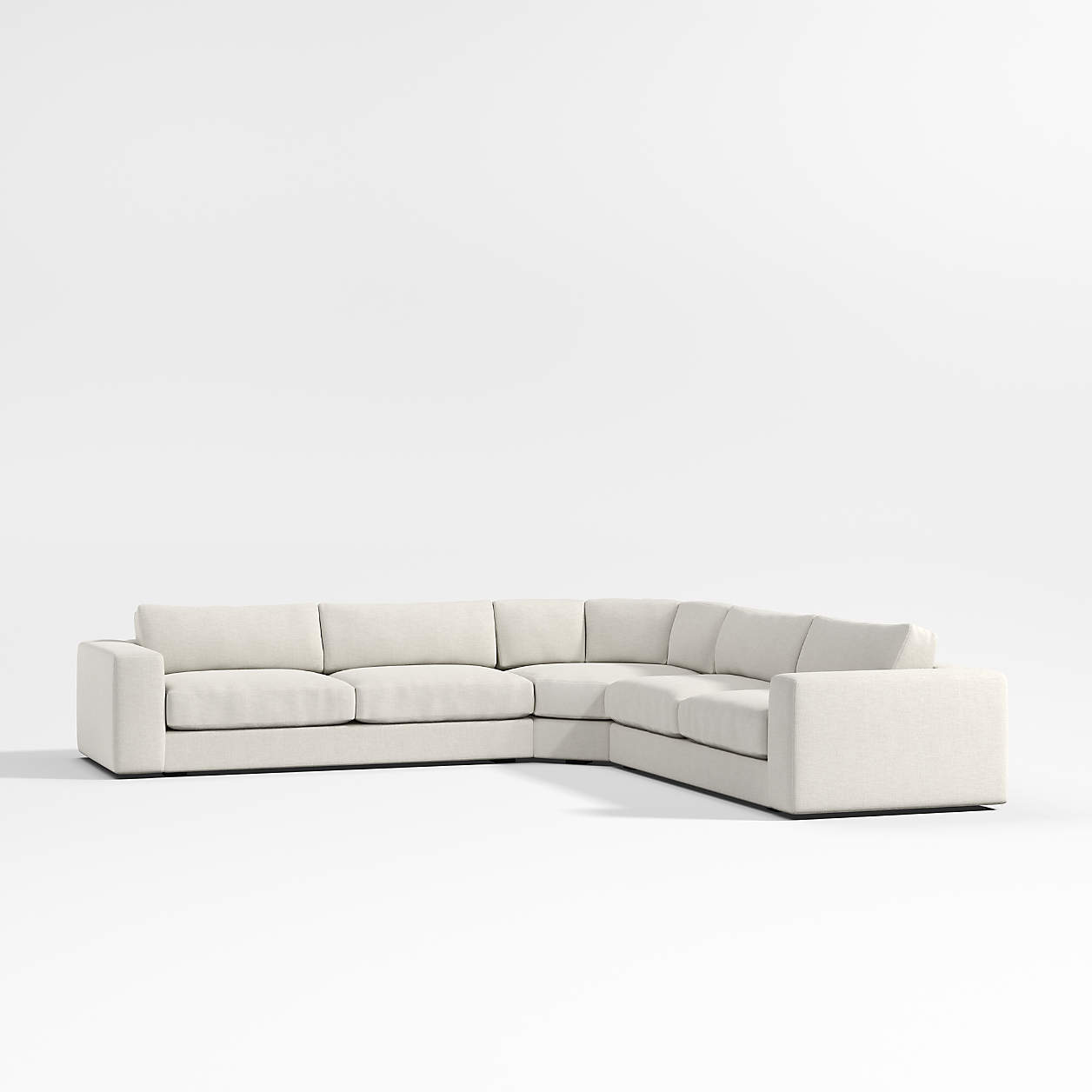 Oceanside Low 3Piece Sectional Sofa with Wedge + Reviews Crate & Barrel