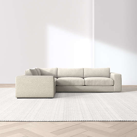 Oceanside Low 3-Piece L-Shaped Sectional Sofa