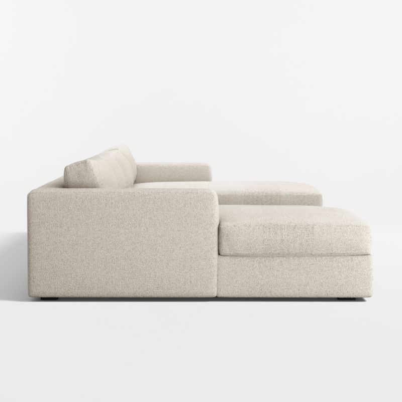 Oceanside Deep 3-Piece U-Shaped Sectional Sofa with Double Chaise Lounge - image 10 of 11