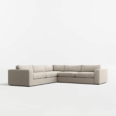 Oceanside Deep 3-Piece L-Shaped Sectional Sofa