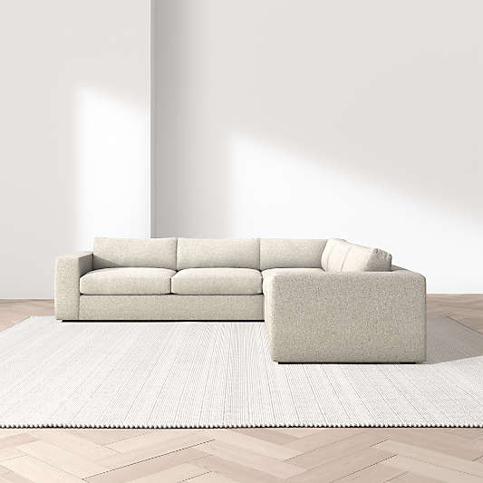 Oceanside Deep 3-Piece L-Shaped Sectional Sofa