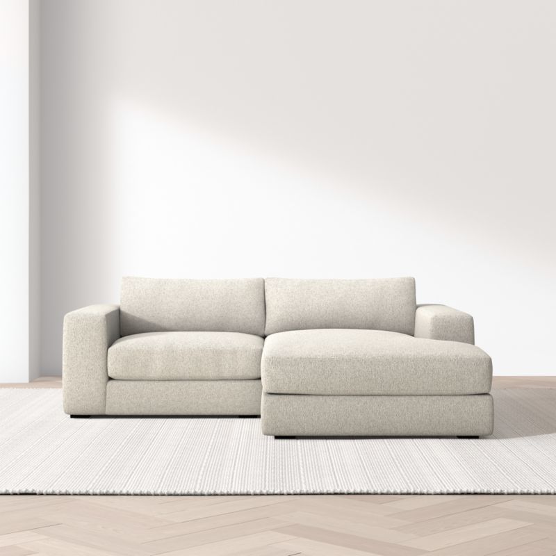 Oceanside Low 2-Piece Small Space Sectional Sofa with Chaise Lounge - image 4 of 14