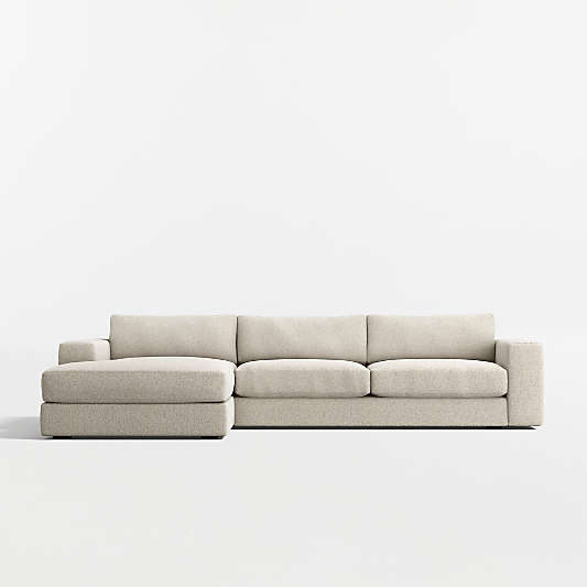 Oceanside Low 2-Piece Sectional Sofa with Chaise Lounge