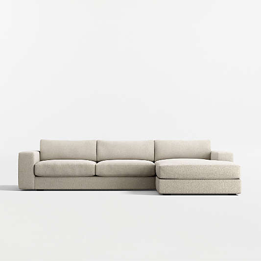 Oceanside Low 2-Piece Sectional Sofa with Chaise Lounge