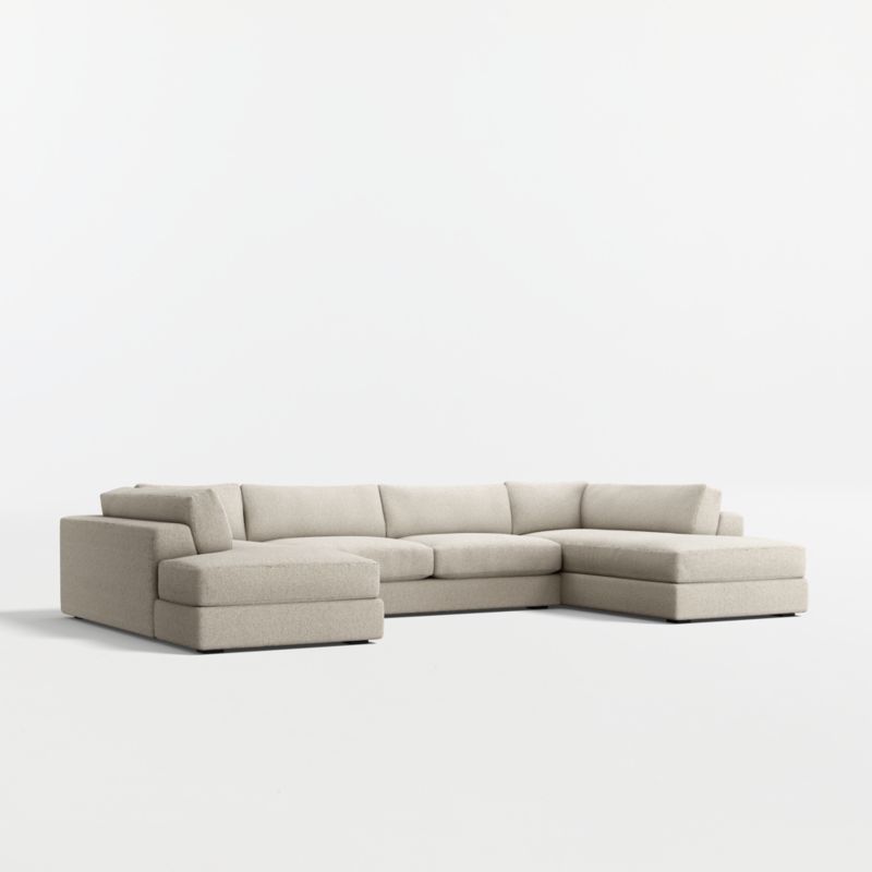 Oceanside Low 3-Piece U-Shaped Sectional Sofa with Double Corner Bumper - image 3 of 11