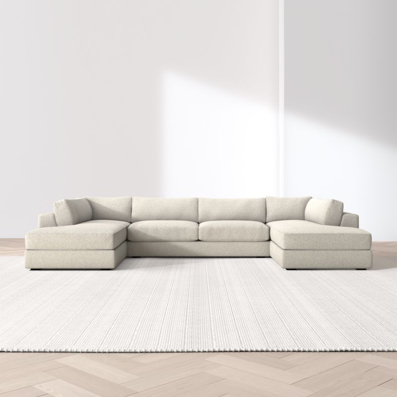 Oceanside Low 3-Piece U-Shaped Sectional Sofa with Double Corner Bumper - image 4 of 13