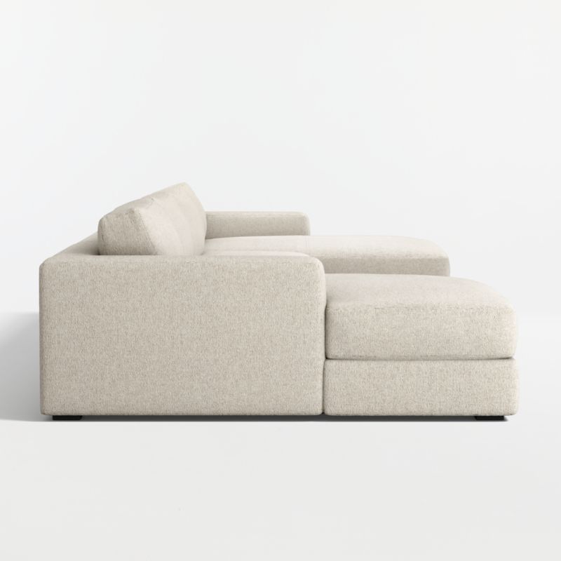 Oceanside Low 3-Piece U-Shaped Sectional Sofa with Double Chaise Lounge - image 11 of 11