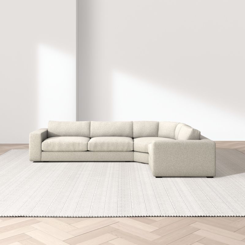 Oceanside Low 3-Piece L-Shaped Wedge Sectional Sofa - image 3 of 13