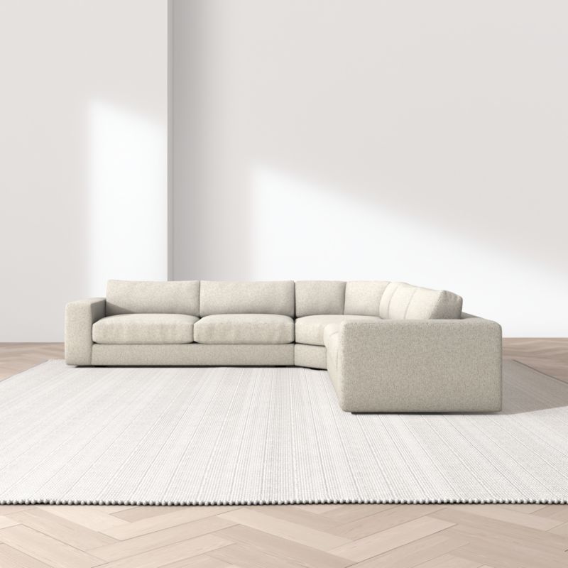 Oceanside Low 3-Piece L-Shaped Wedge Sectional Sofa - image 3 of 13