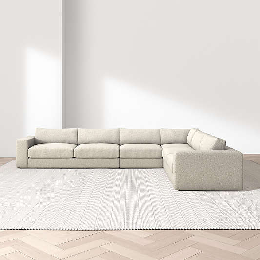 Oceanside Low 4-Piece L-Shaped Sectional Sofa