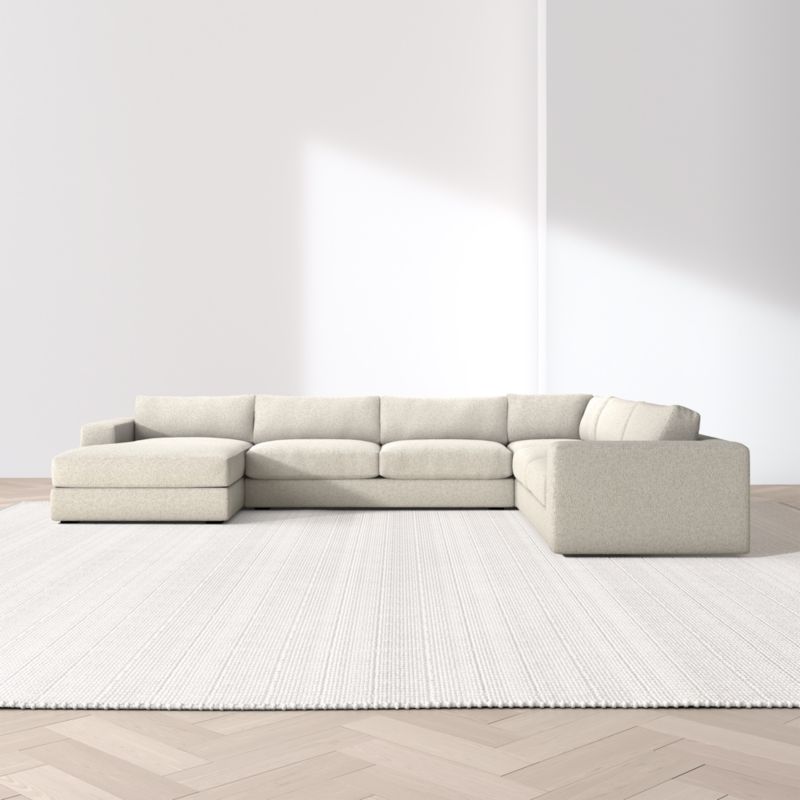 Oceanside Low 4-Piece L-Shaped Sectional Sofa with Chaise Lounge - image 4 of 13