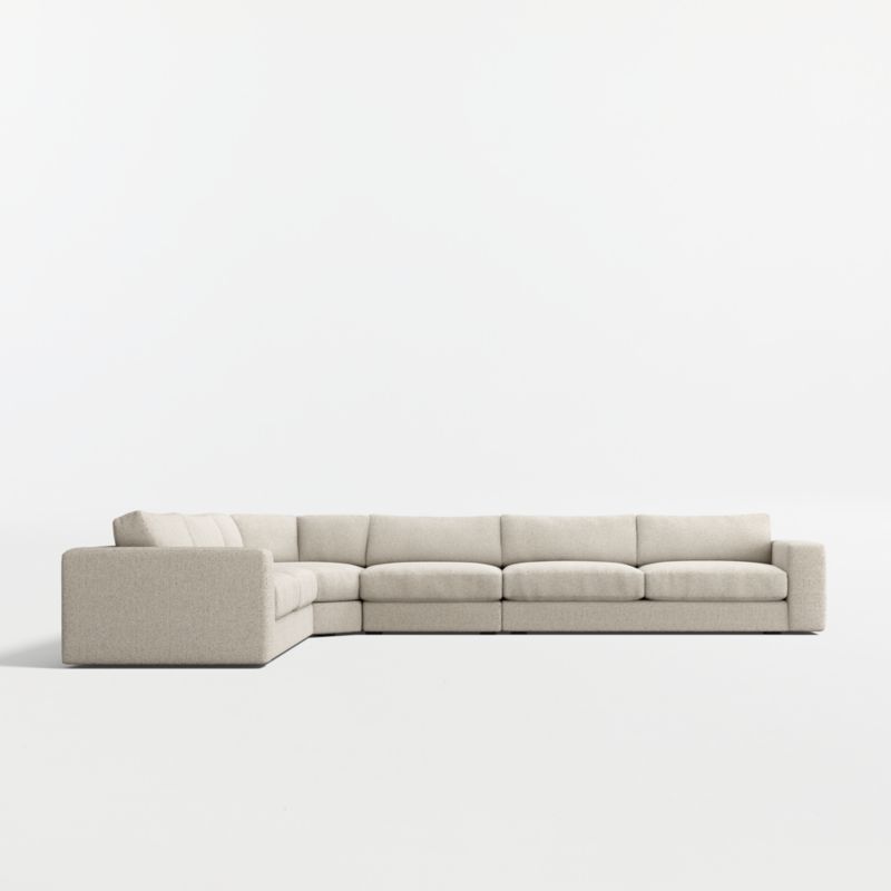Oceanside Low 4-Piece L-Shaped Wedge Sectional Sofa - image 7 of 10