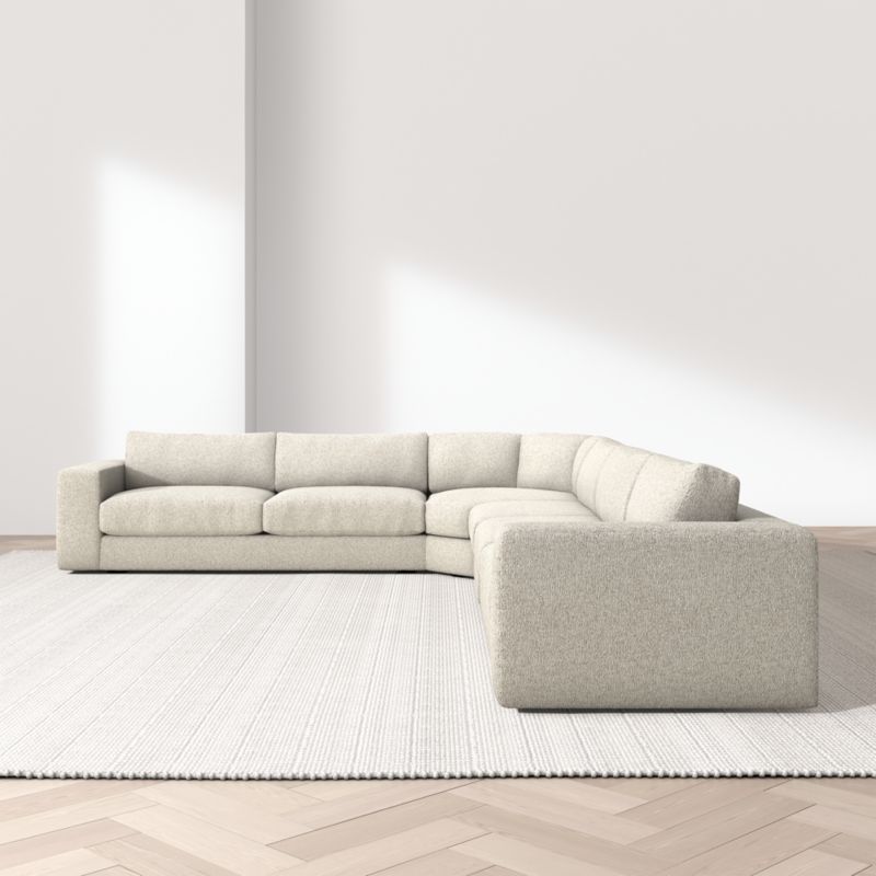 Oceanside Low 4-Piece L-Shaped Wedge Sectional Sofa - image 3 of 13