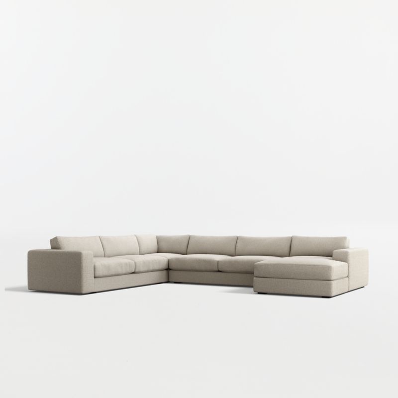 Oceanside Low 4-Piece L-Shaped Sectional Sofa with Chaise Lounge - image 4 of 11