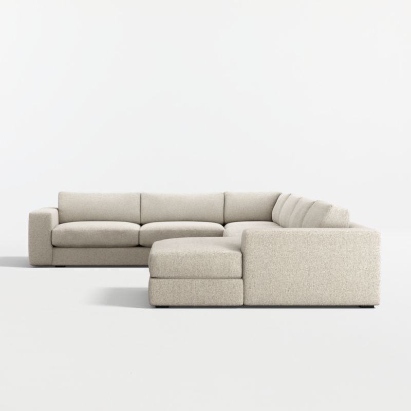 Oceanside Low 4-Piece L-Shaped Sectional Sofa with Chaise Lounge - image 11 of 11