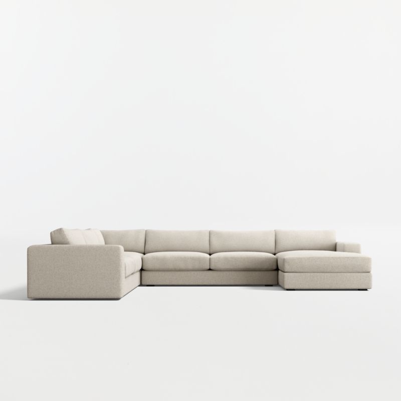 Oceanside Low 4-Piece L-Shaped Sectional Sofa with Chaise Lounge - image 10 of 11