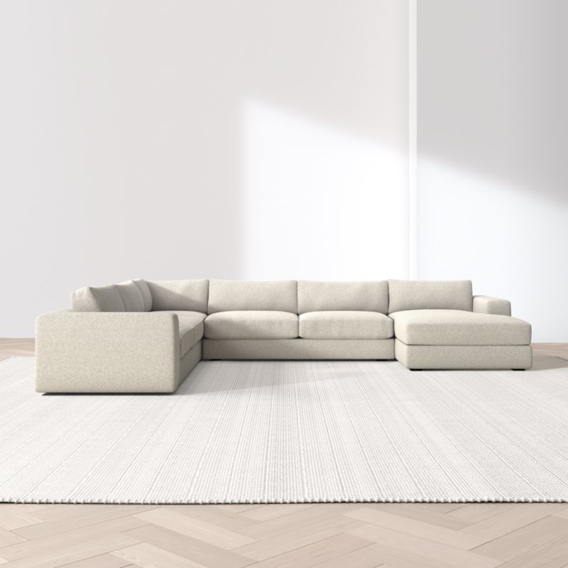 Oceanside Low 4-Piece L-Shaped Sectional Sofa with Chaise Lounge - image 4 of 14