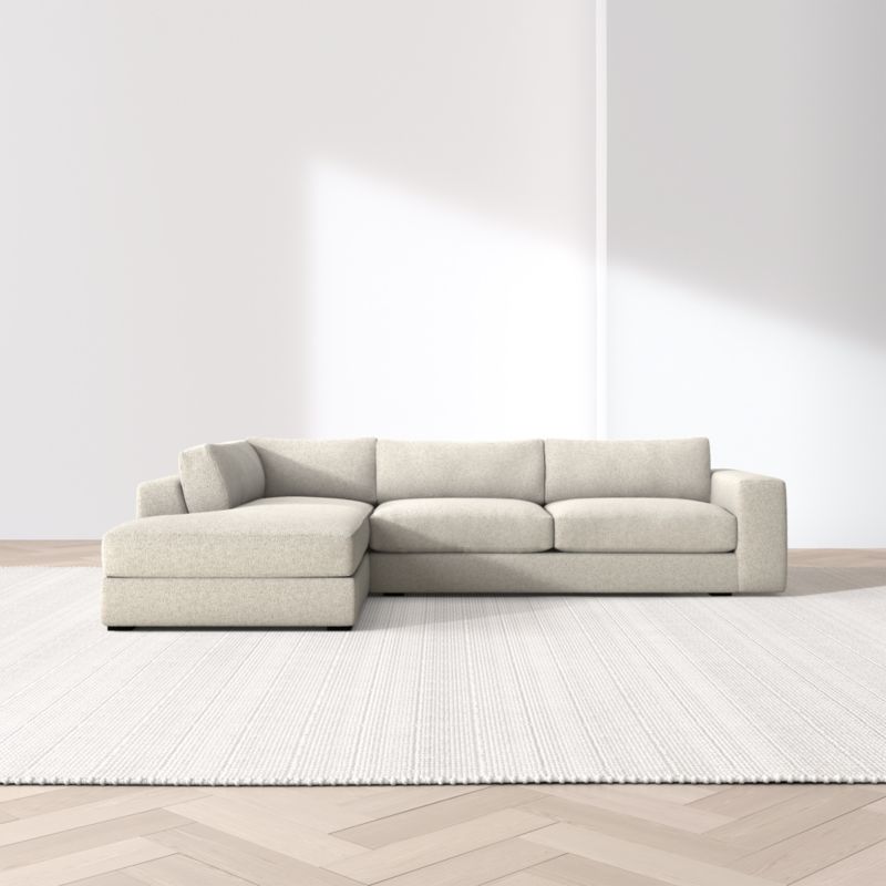 Oceanside Deep Low 2-Piece L-Shaped Sectional Sofa with Corner Bumper - image 3 of 12