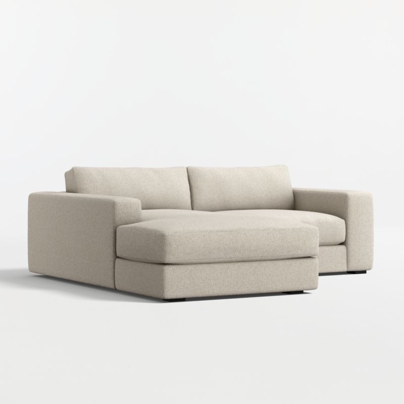 Oceanside Deep Low 2-Piece Small Space Sectional Sofa with Chaise Lounge - image 8 of 10