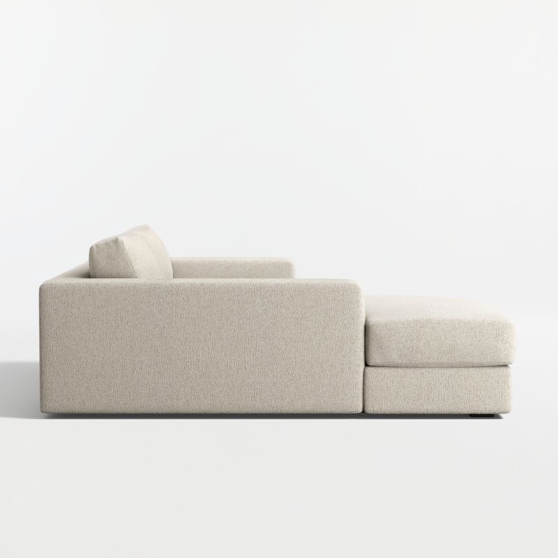 Oceanside Deep Low 2-Piece Small Space Sectional Sofa with Chaise Lounge - image 9 of 10