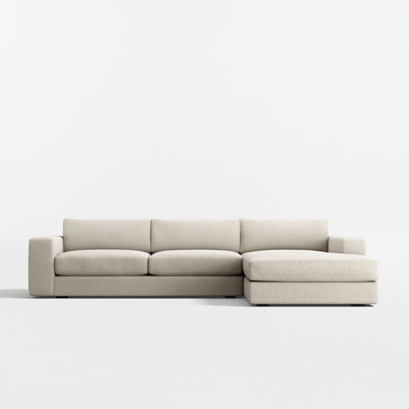 Oceanside Deep Low 2-Piece Sectional Sofa with Chaise Lounge - image 3 of 11