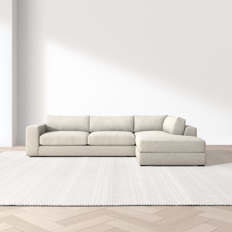 Oceanside Deep Low 2-Piece L-Shaped Sectional Sofa with Corner Bumper - image 3 of 13