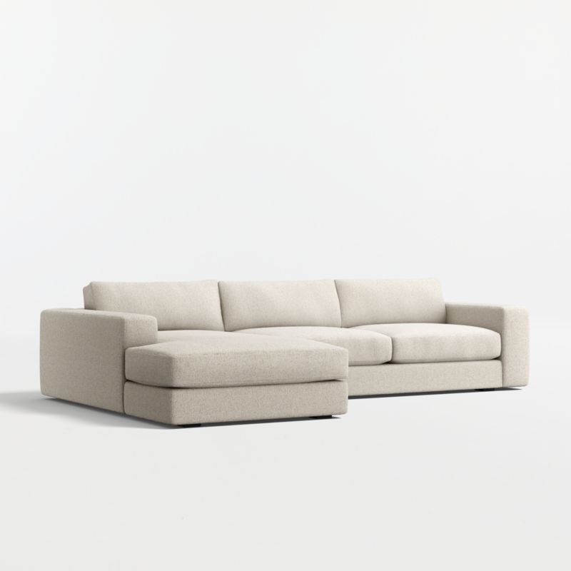 Oceanside Deep Low 2-Piece Sectional Sofa with Chaise Lounge - image 9 of 11