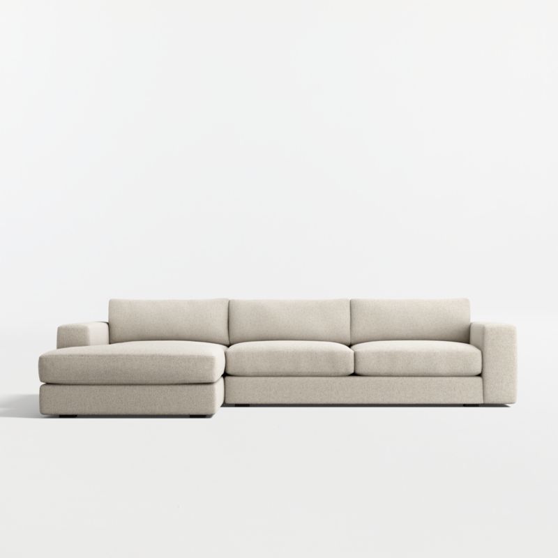 Oceanside Deep Low 2-Piece Sectional Sofa with Chaise Lounge - image 3 of 11