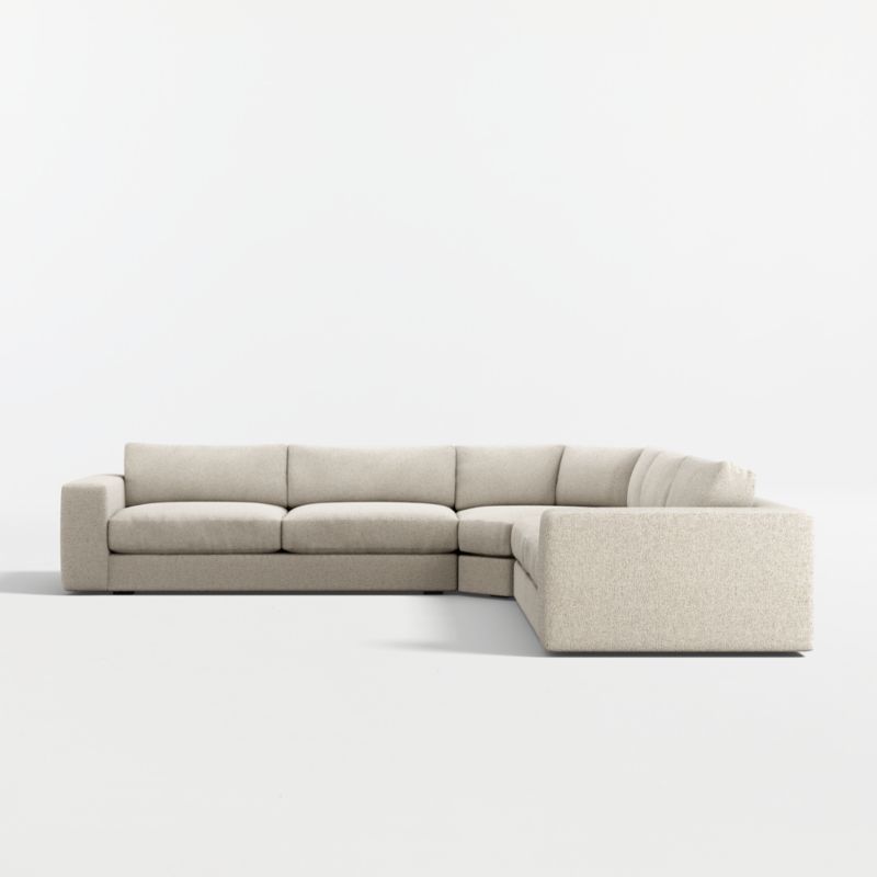 Oceanside Deep Low 3-Piece L-Shaped Wedge Sectional Sofa - image 8 of 10