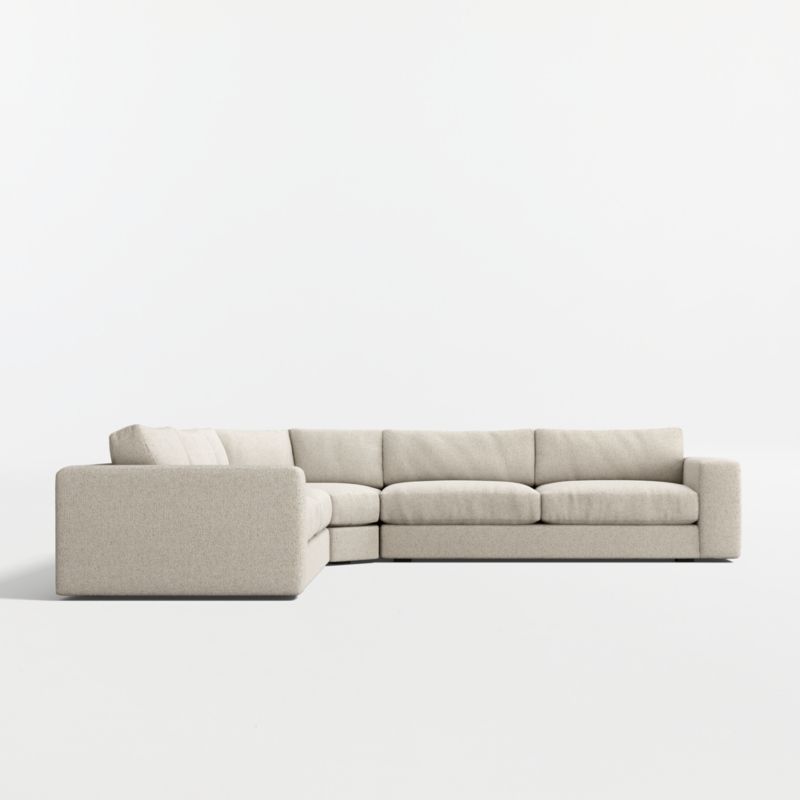 Oceanside Deep Low 3-Piece L-Shaped Wedge Sectional Sofa - image 7 of 10