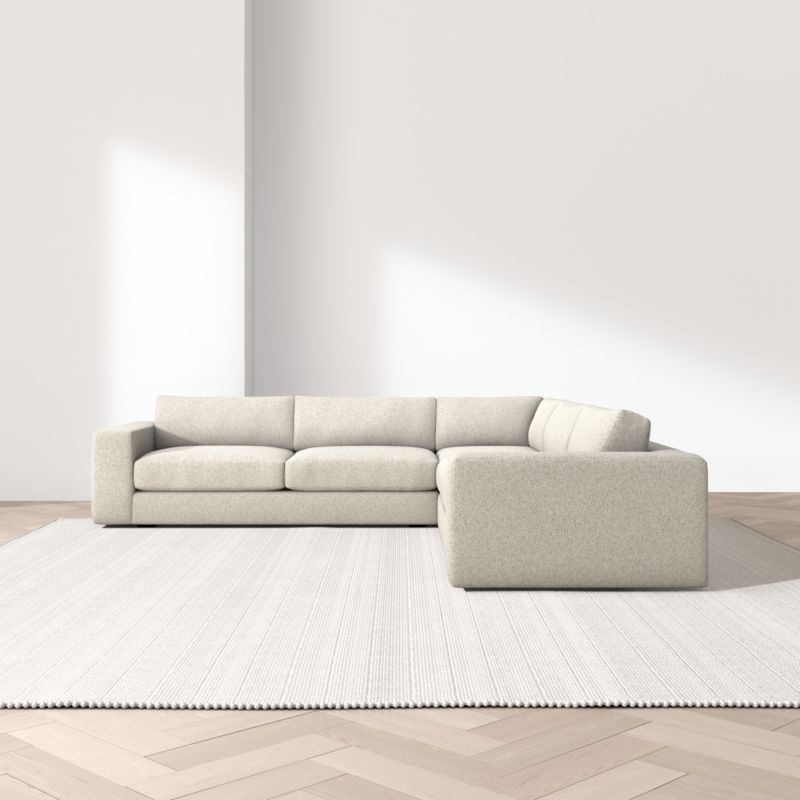 Oceanside Deep Low 3-Piece L-Shaped Sectional Sofa - image 4 of 14